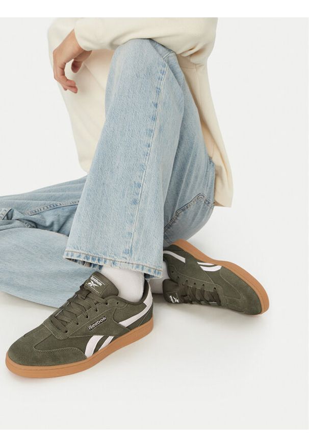 Reebok Sneakersy C-FORTE LOUNGER AR30252MGTC Zielony. Kolor: zielony. Materiał: skóra, zamsz