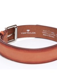 Tom Tailor - TOM TAILOR PASEK SKÓRZANY SOPO-TT376 351 40mm Ledergürtel RO2689. Materiał: skóra. Styl: klasyczny