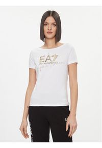 EA7 Emporio Armani T-Shirt 3DTT26 TJFKZ 0101 Biały Regular Fit. Kolor: biały. Materiał: bawełna #1