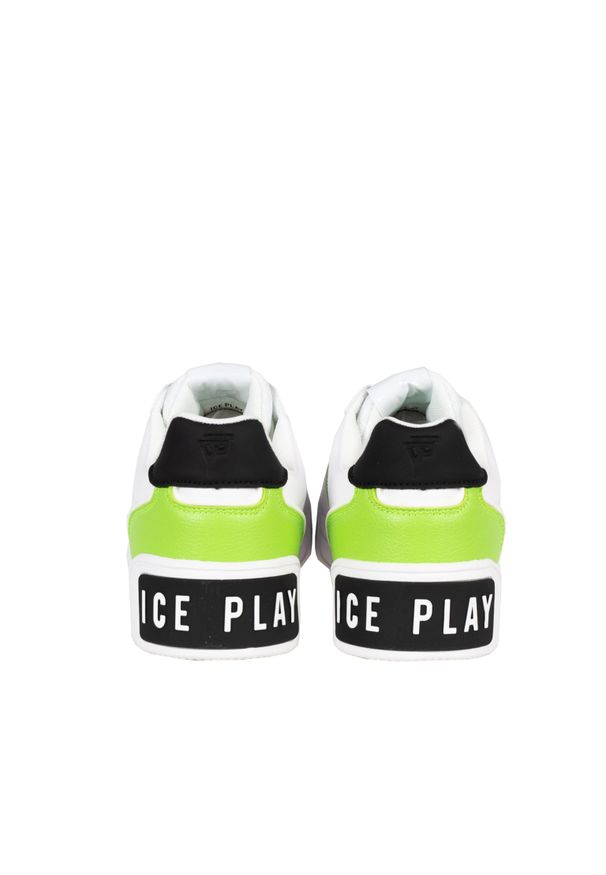 Ice Play Sneakersy | YALE002M3YM1 | Mężczyzna | Biały. Okazja: na co dzień, na spacer. Nosek buta: okrągły. Kolor: biały. Materiał: skóra ekologiczna. Sport: turystyka piesza