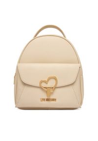 Love Moschino - LOVE MOSCHINO Plecak JC4137PP1OLQ0110 Écru. Materiał: skóra #3
