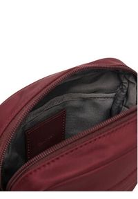 Calvin Klein Saszetka Sleek Reporter LV04D3180G Bordowy. Kolor: czerwony. Materiał: materiał #2