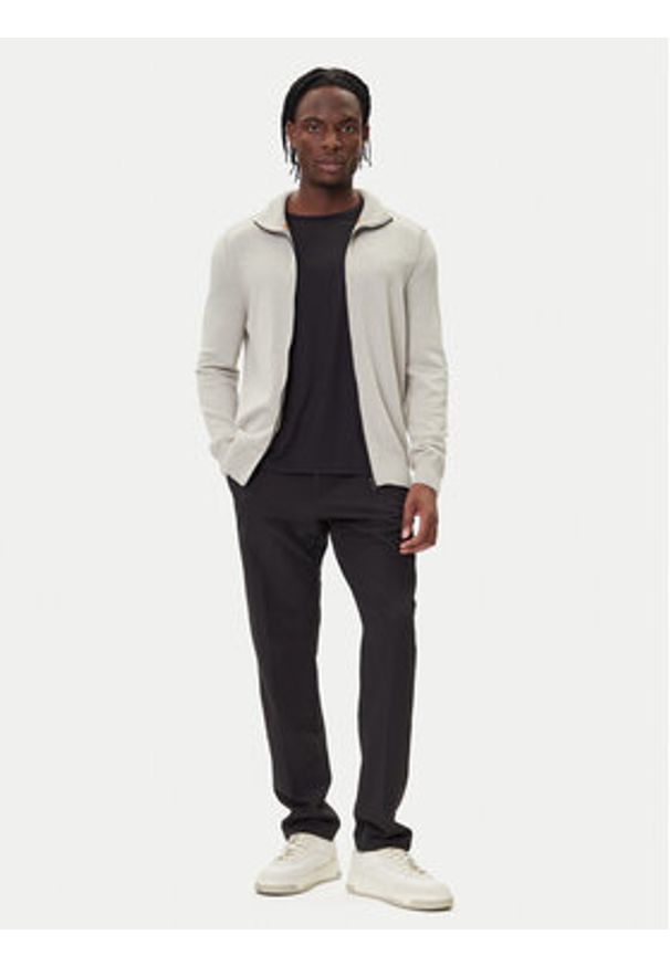 BOSS Sweter Avac_FZ 50501750 Beżowy Regular Fit. Kolor: beżowy. Materiał: syntetyk