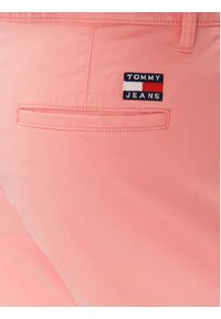 Tommy Jeans Szorty materiałowe Scanton DM0DM18812 Różowy Regular Fit. Kolor: różowy. Materiał: bawełna #4