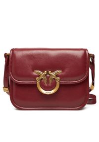 Pinko - PINKO Torebka Love Box Bag Fl Mini PE 25 PLTT 104297 A26J Bordowy. Kolor: czerwony. Materiał: skórzane