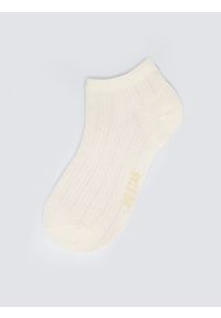 Big-Star - Stopki damskie ażurowe białe Holiana 100. Kolor: biały. Materiał: włókno, wiskoza, materiał. Wzór: ażurowy #1