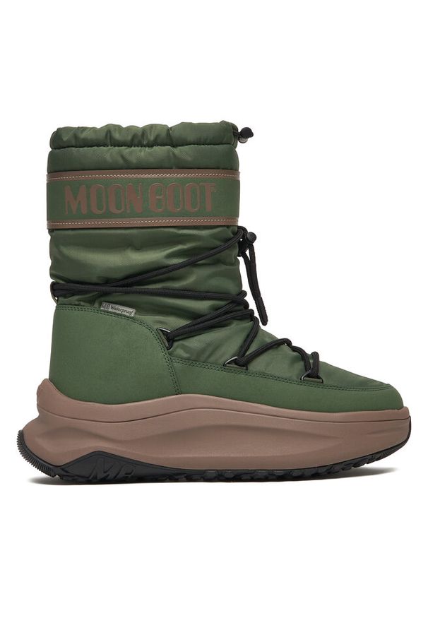Śniegowce Moon Boot. Kolor: zielony