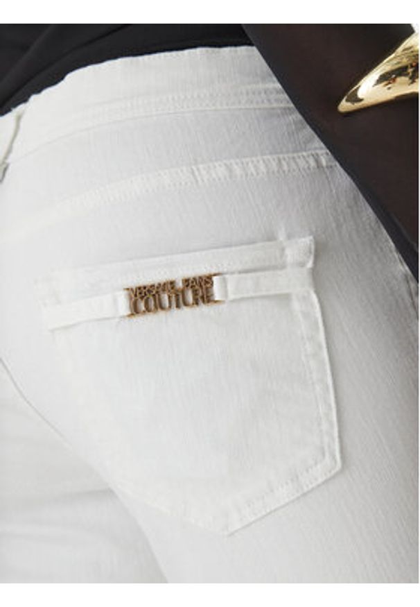 Versace Jeans Couture Jeansy 80HAB5K1 CEWCA Biały Skinny Fit. Kolor: biały