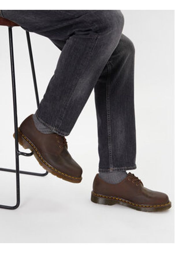 Dr. Martens Glany Gaucho 11838201 Brązowy. Kolor: brązowy. Materiał: nubuk, skóra