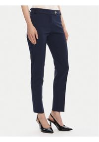 Rinascimento Chinosy CFC0126225003 Granatowy Slim Fit. Kolor: niebieski. Materiał: syntetyk