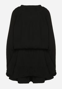 Born2be - Czarny Bawełniany Kombinezon z Elastyczną Gumką w Talii i Spódnico-Spodenkami Gleasea. Okazja: na co dzień. Kolor: czarny. Materiał: bawełna. Styl: elegancki, casual #7