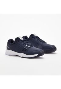 ARTENGO - Buty tenisowe męskie Artengo TS500 na każdą nawierzchnię. Kolor: biały, niebieski, szary, wielokolorowy. Materiał: kauczuk. Szerokość cholewki: normalna. Sport: tenis