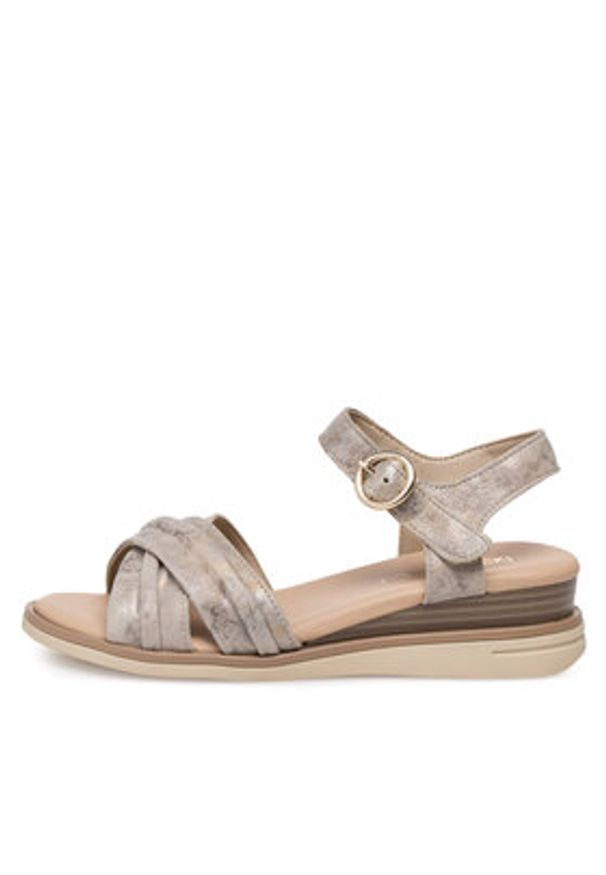 Lasocki Sandały WB-MARLENA-06 Beżowy. Kolor: beżowy. Materiał: skóra