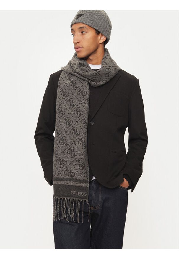 Guess Szalik AM9432 POL03 Szary. Kolor: szary. Materiał: materiał