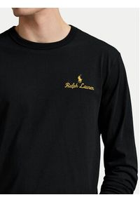 Polo Ralph Lauren Longsleeve 710981783001 Czarny Regular Fit. Typ kołnierza: polo. Kolor: czarny. Materiał: bawełna. Długość rękawa: długi rękaw