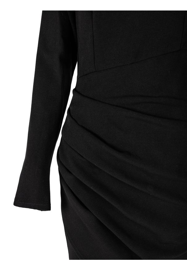 Silvian Heach Sukienka | CVA22141VE | Kobieta | Czarny. Kolor: czarny. Materiał: elastan, wiskoza, poliester. Długość rękawa: długi rękaw. Typ sukienki: dopasowane, kopertowe. Długość: mini