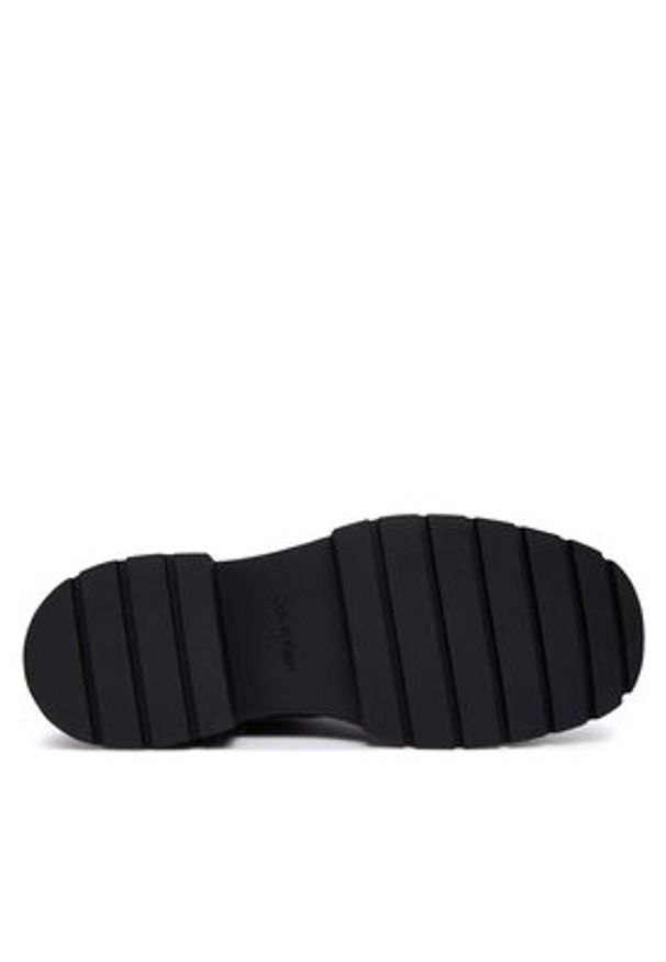 Calvin Klein Sztyblety Chunky High Chelsea YW0YW01909 Czarny. Kolor: czarny. Materiał: skóra
