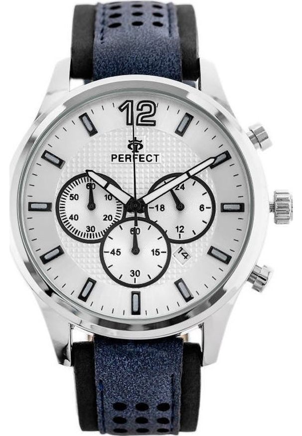 Zegarek Perfect ZEGAREK MĘSKI PERFECT CH01L - CHRONOGRAF (zp354b) + BOX