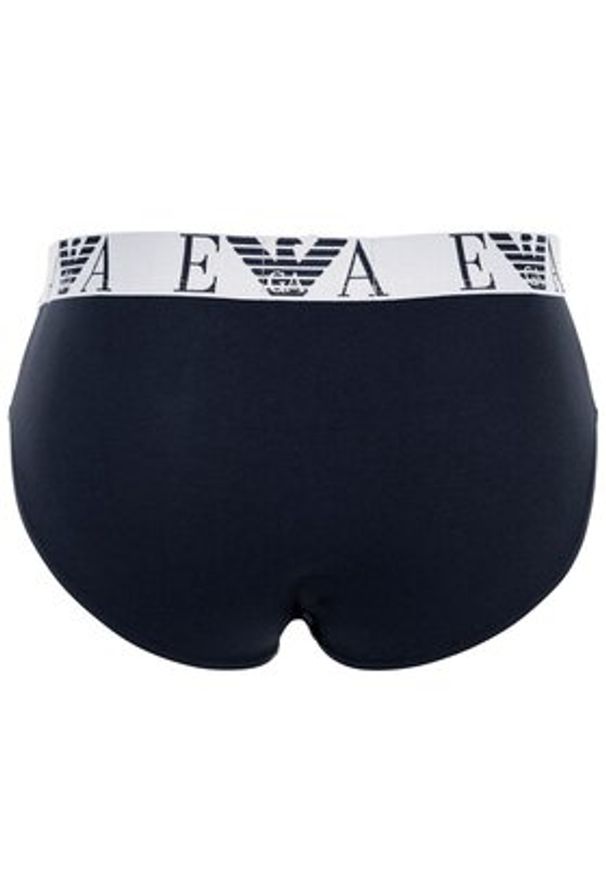 Emporio Armani Underwear Komplet 3 par slipów EM000258 AF14131 MB139 Granatowy. Kolor: niebieski. Materiał: bawełna