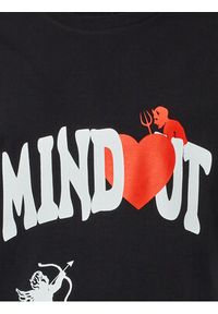 Mindout T-Shirt Unisex Heart Czarny Oversize. Kolor: czarny. Materiał: bawełna #3