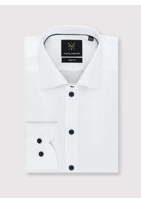 PAKO LORENTE – Biała koszula męska z bawełny P24SP-1X-036-B-S - Pako Lorente. Okazja: na ślub cywilny, na wesele. Kolor: biały. Materiał: bawełna. Styl: elegancki #8