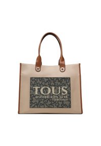 Tous - TOUS Torebka Shopper Xl Amaya K Icon 2001660243 Beżowy. Kolor: beżowy. Materiał: skórzane