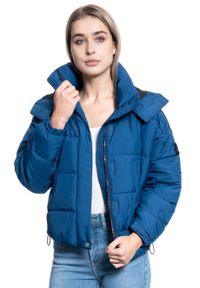 Lee - LEE CROPPED PUFFER JKT DAMSKA KURTKA ZIMOWA OIL BLUE L56VUMMO. Sezon: zima