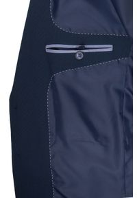 Męski, Taliowany Garnitur (Wesele, Studniówka) - Casino - Granat. Materiał: poliester, wiskoza #4