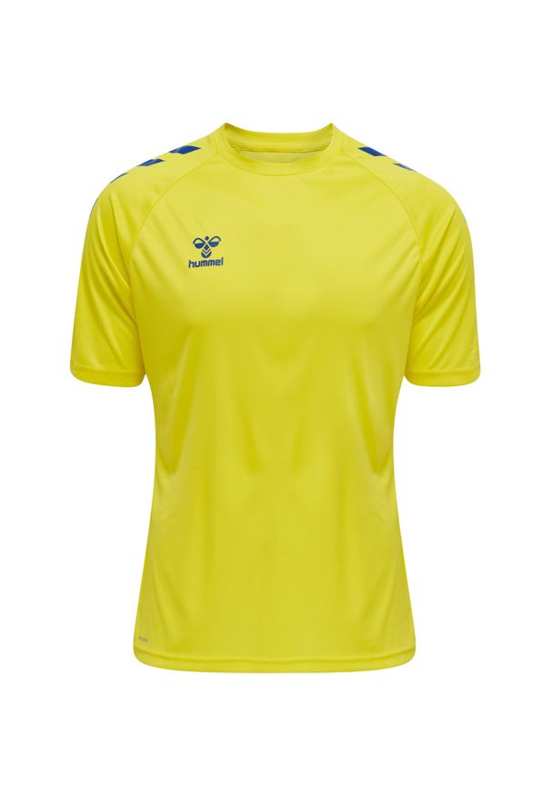 Koszulka sportowa męska Hummel Core XK Poly T-Shirt S/S. Kolor: niebieski, wielokolorowy, żółty