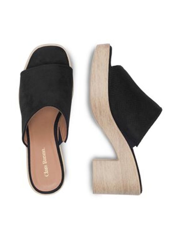Clara Barson Klapki WS2P227-03 Czarny. Kolor: czarny. Materiał: materiał