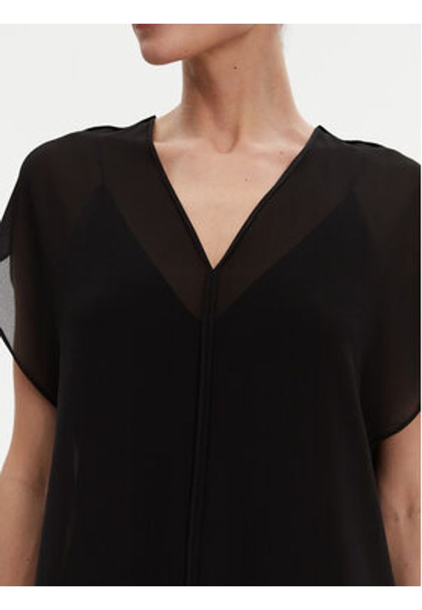Calvin Klein Bluzka K20K208187 Czarny Relaxed Fit. Kolor: czarny. Materiał: syntetyk