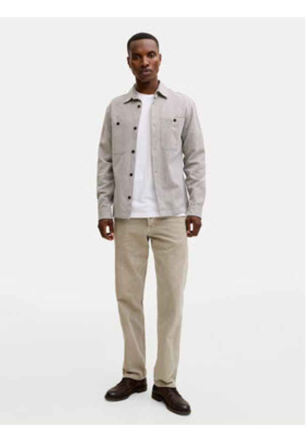 Jack & Jones T-Shirt Blucaleb 12293019 Biały Regular Fit. Kolor: biały. Materiał: bawełna
