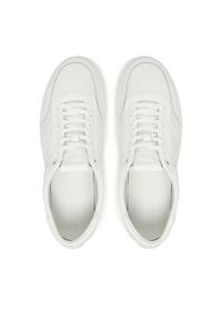 Calvin Klein Sneakersy Clean Cup Low Lace Tape HM0HM01898 Biały. Kolor: biały. Materiał: skóra