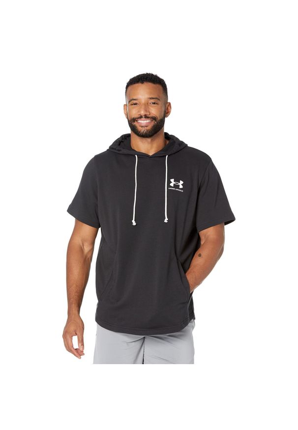 Koszulka sportowa męska Under Armour Rival Terry Lc Ss Hd. Kolor: biały, wielokolorowy, czarny. Materiał: bawełna, poliester. Długość rękawa: krótki rękaw. Długość: krótkie