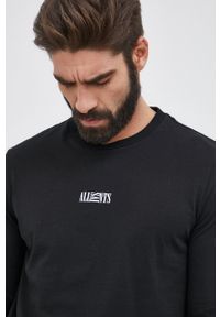 AllSaints T-shirt bawełniany kolor czarny gładki. Okazja: na co dzień. Kolor: czarny. Materiał: bawełna. Wzór: gładki. Styl: casual