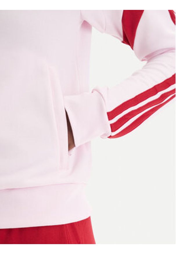 Adidas - adidas Bluza House Of Tiro KE5676 Różowy Slim Fit. Kolor: różowy. Materiał: syntetyk, bawełna