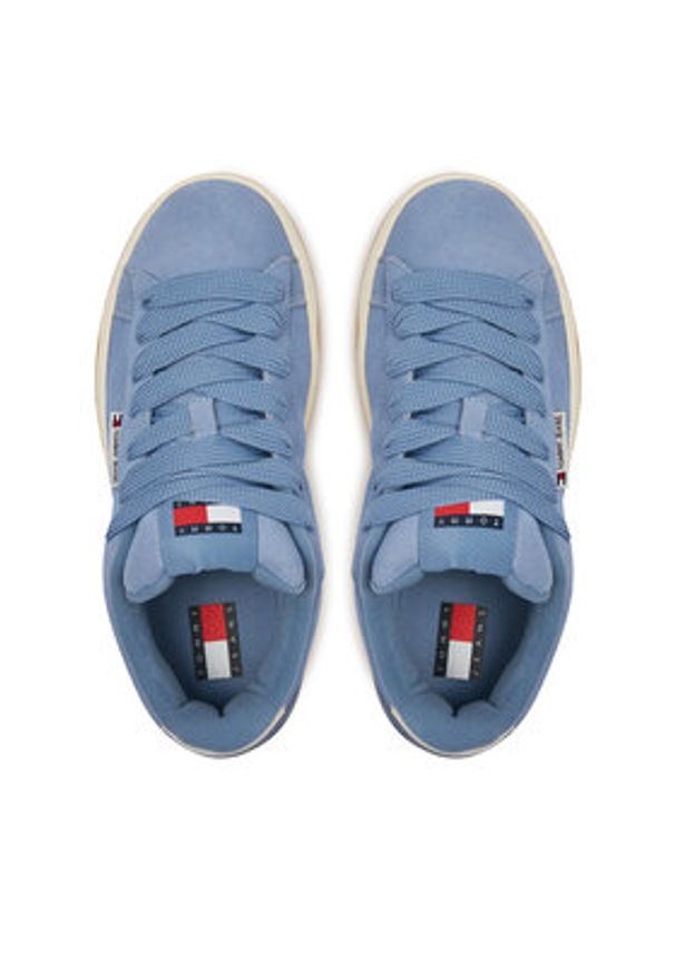 Tommy Jeans Sneakersy Tjw Skate Sneaker EN0EN02677 Niebieski. Kolor: niebieski. Materiał: zamsz, skóra. Sport: skateboard