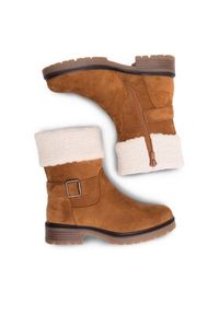 Clara Barson Botki SERENITY HL221124 Brązowy. Kolor: brązowy. Materiał: materiał #7