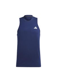 Adidas - Train Essentials Feelready Training Sleeveless Tee. Kolor: biały, wielokolorowy, niebieski. Materiał: materiał. Długość rękawa: bez rękawów