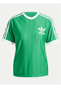 Adidas - adidas T-Shirt adicolor 3-Stripes IY7227 Zielony Loose Fit. Kolor: zielony. Materiał: syntetyk #2