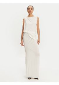 JACQUEMUS Sukienka wieczorowa La Robe Peplo Longue 25E251DR2302381 100 Biały Regular Fit. Kolor: biały. Materiał: wiskoza. Styl: wizytowy