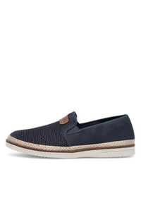 Rieker Espadryle B2366-14 Niebieski. Kolor: niebieski. Materiał: materiał #4
