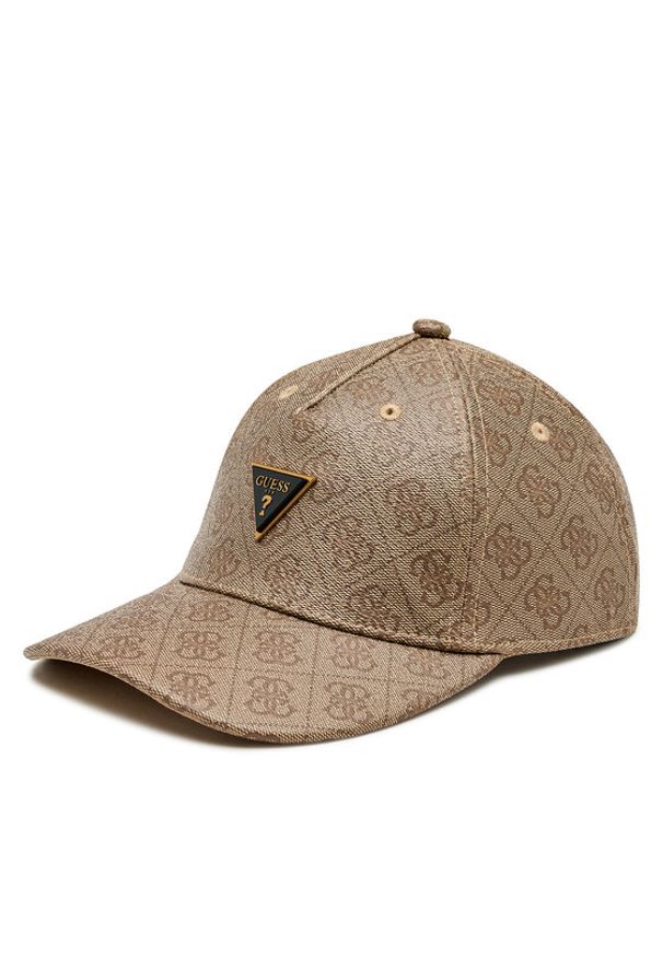 Guess Czapka z daszkiem AM5042 POL01 Beżowy. Kolor: beżowy. Materiał: skóra