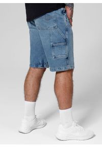 PITBULL - Szorty męskie Pitbull Jeansowe Blue Denim Carpenter. Kolor: niebieski. Materiał: denim, jeans