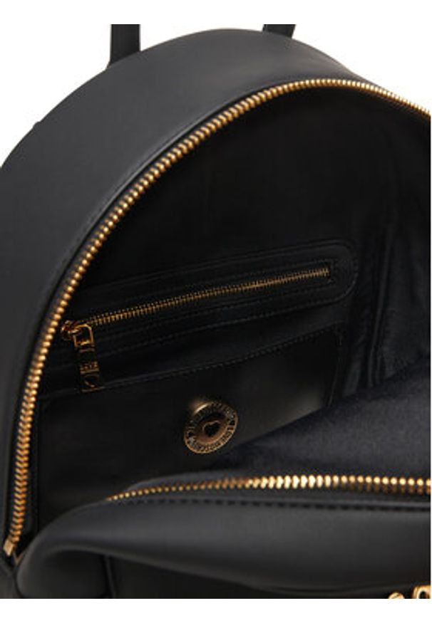 Love Moschino - LOVE MOSCHINO Plecak JC4193PP0NKD0000 Czarny. Kolor: czarny. Materiał: skóra