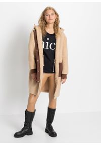 bonprix - T-shirt z czystej bawełny organicznej. Kolor: czarny. Materiał: bawełna. Długość: długie #3