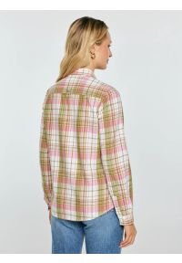 Big-Star - Koszula damska bawełniana w kratę różowo-zielona Cedi 600. Okazja: na co dzień. Kolor: różowy. Materiał: bawełna. Wzór: kolorowy. Styl: casual, elegancki, retro, klasyczny #4