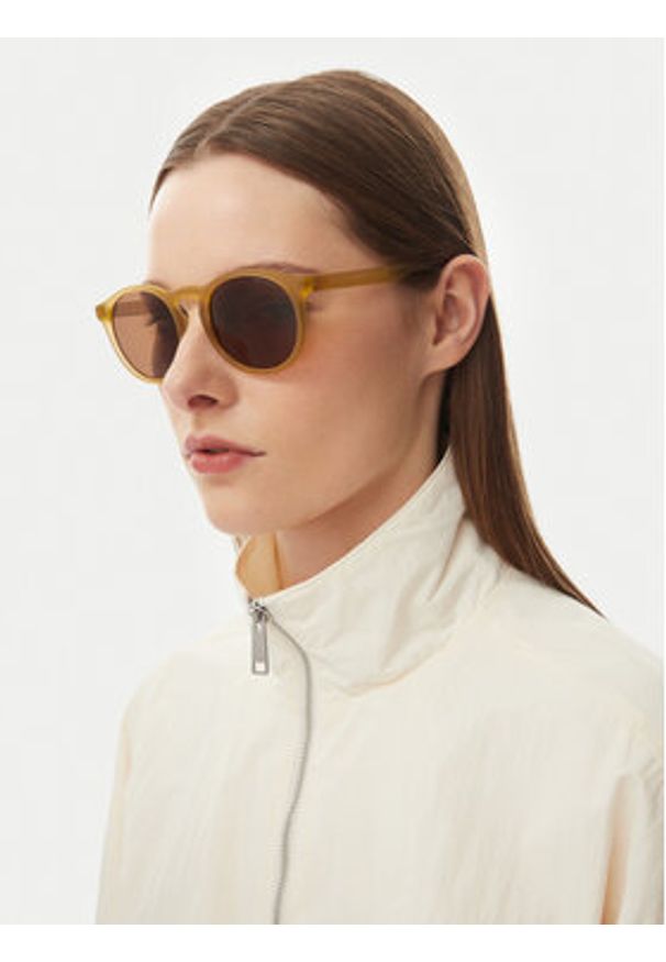Nike Okulary przeciwsłoneczne FD1850 Beżowy. Kolor: beżowy