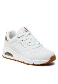 skechers - Skechers Sneakersy Uno 177094/WHT Biały. Kolor: biały. Materiał: skóra