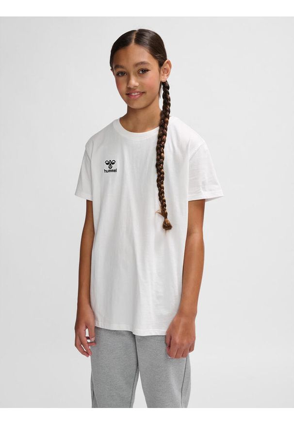 Koszulka Bawełniana Hummel Go Cotton T-Shirt S/S. Kolor: biały. Materiał: bawełna